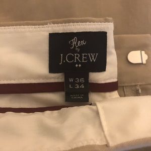 J Crew Flex Chinos 36 x 34